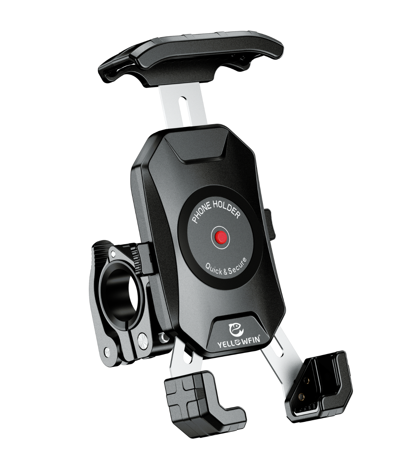 Y-Grip Quick Release Bike | Scooter | Bicycle Mobile Phone Holder Mount | 360° Rotation Ideal for Maps and GPS Navigation