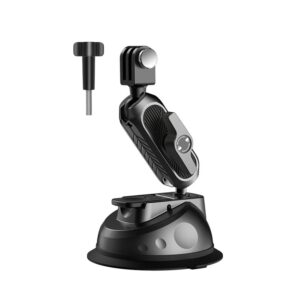 360° Adjustable Car Suction Cup Mount for Action Cameras – Compact & Sturdy