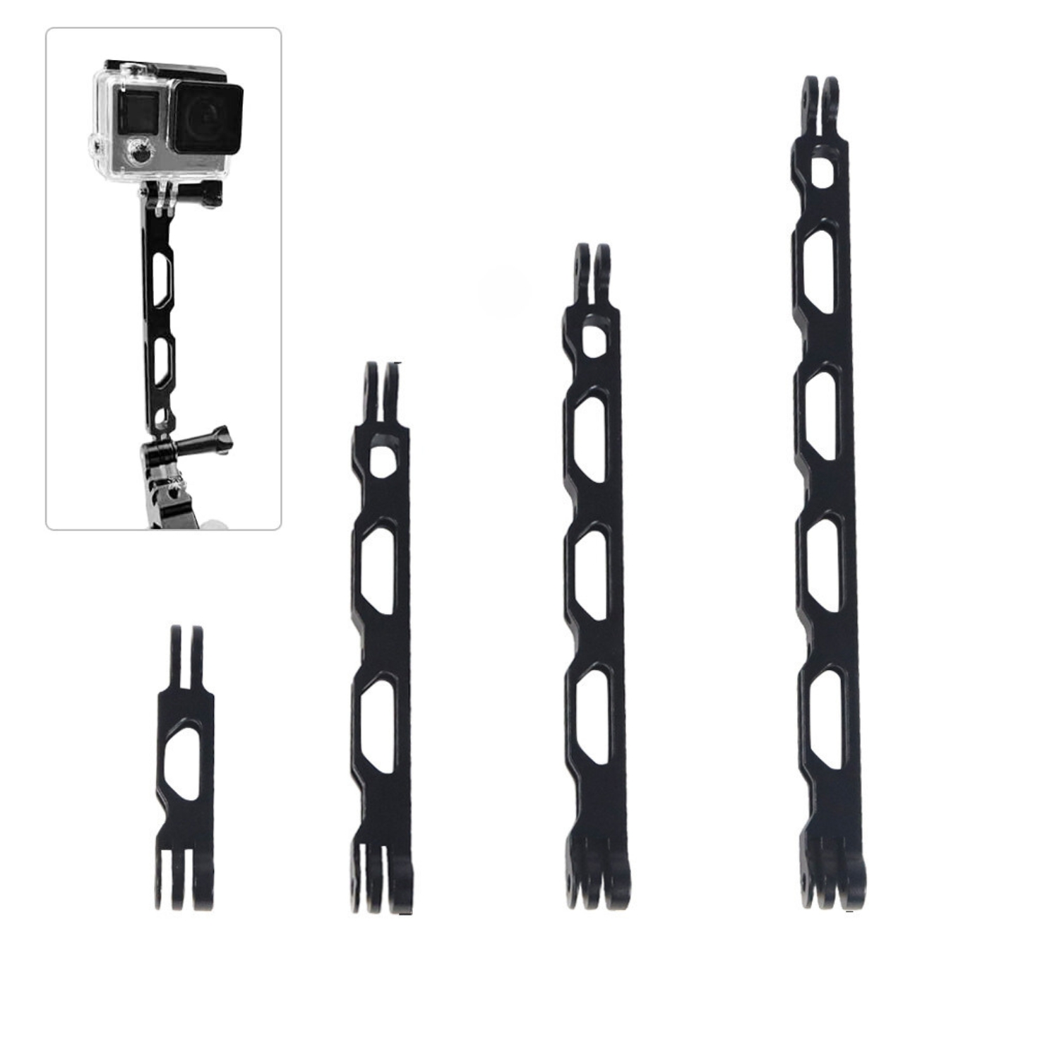 Aluminium Alloy Extension Arm Rod for GoPro(All 4 Sizes)